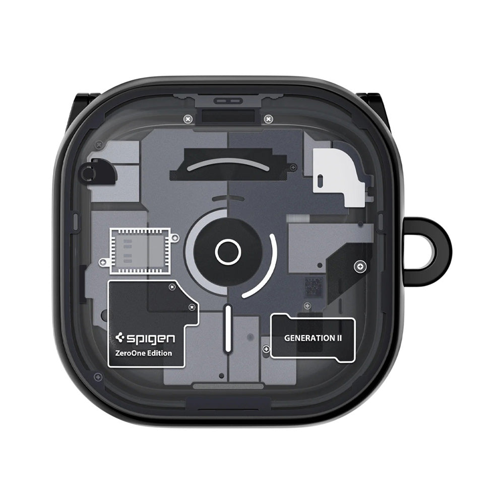 Etui for Samsung Galaxy Buds4 / Buds4 Pro, Spigen, Ultra Hybrid, Svart ACS11201