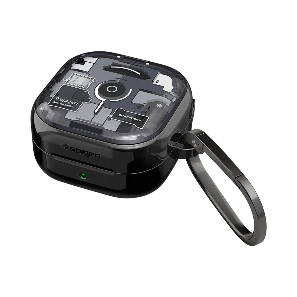 Etui for Samsung Galaxy Buds4 / Buds4 Pro, Spigen, Ultra Hybrid, Svart ACS11201
