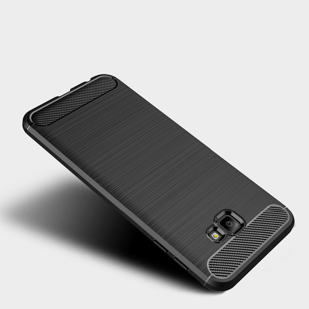 Deksel til Samsung Galaxy J4 Plus (2018) J415, Techsuit, Karbon, Svart