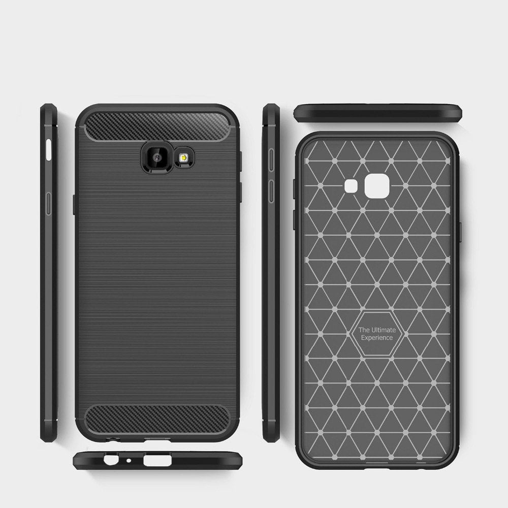 Deksel til Samsung Galaxy J4 Plus (2018) J415, Techsuit, Karbon, Svart