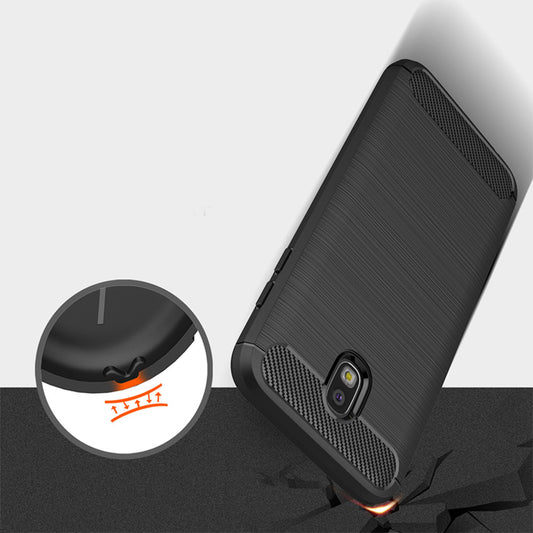 Deksel til Samsung Galaxy J5 (2017) J530, Techsuit, Karbon, Svart