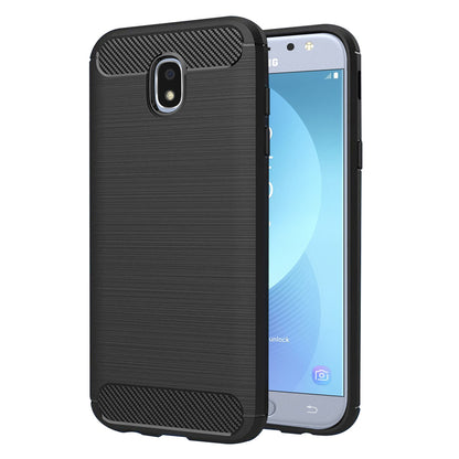Deksel til Samsung Galaxy J5 (2017) J530, Techsuit, Karbon, Svart