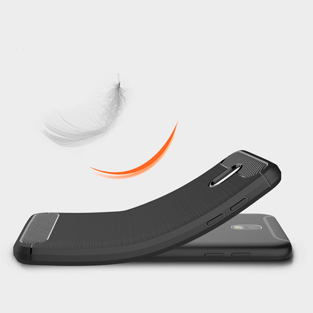 Deksel til Samsung Galaxy J5 (2017) J530, Techsuit, Karbon, Svart
