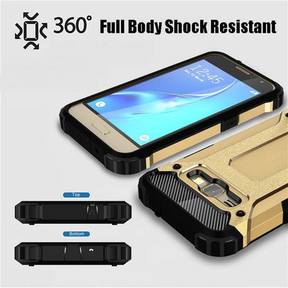 Deksel for Samsung Galaxy J5 J500, Techsuit, Hybrid Armor, Svart