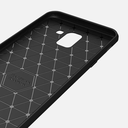 Deksel til Samsung Galaxy J6 J600, Techsuit, Karbon, Svart