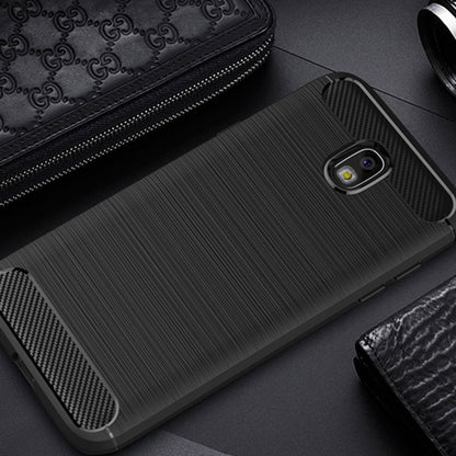 Deksel til Samsung Galaxy J7 (2017) J730, Techsuit, Karbon, Svart