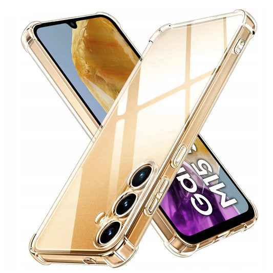 Deksel for Samsung Galaxy M15, Techsuit, Shockproof Clear, Gjennomsiktig