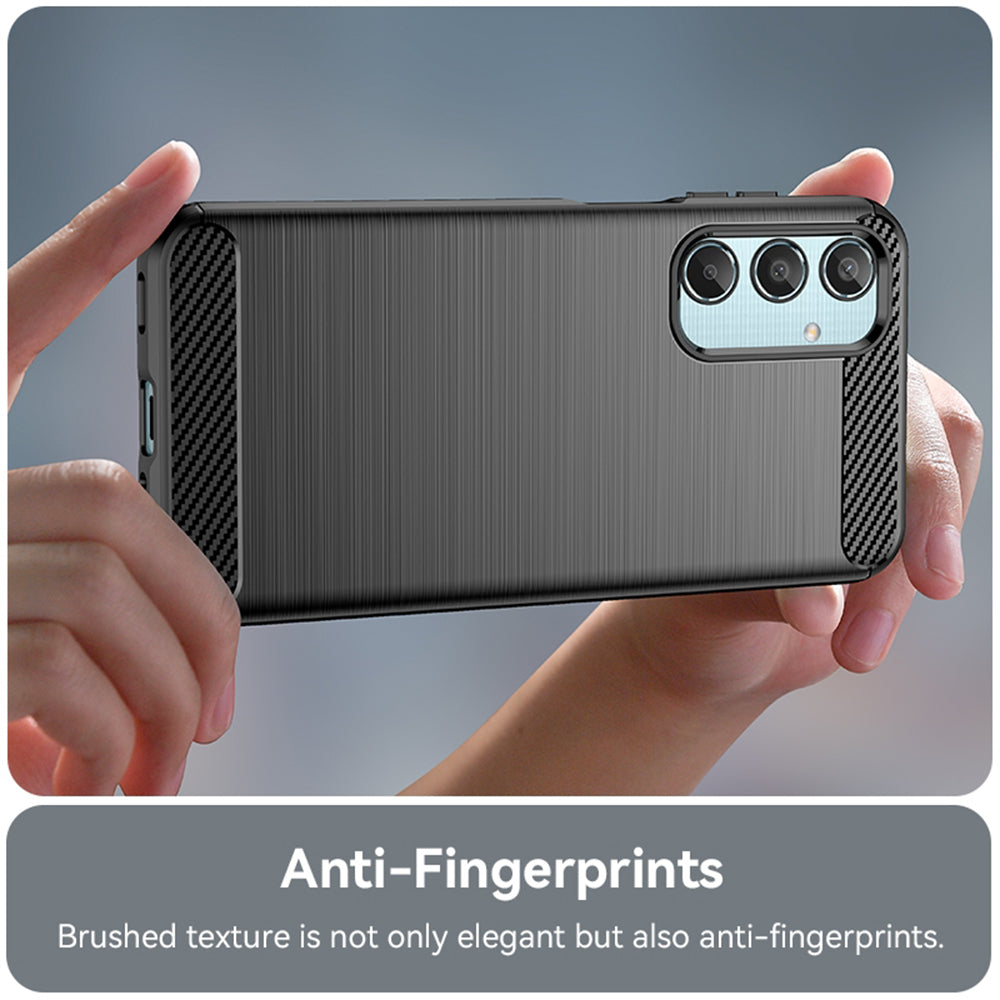 Deksel til Samsung Galaxy M35, Techsuit, Karbon, Svart