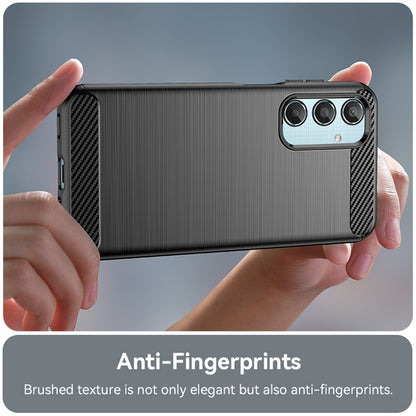 Deksel til Samsung Galaxy M35, Techsuit, Karbon, Svart