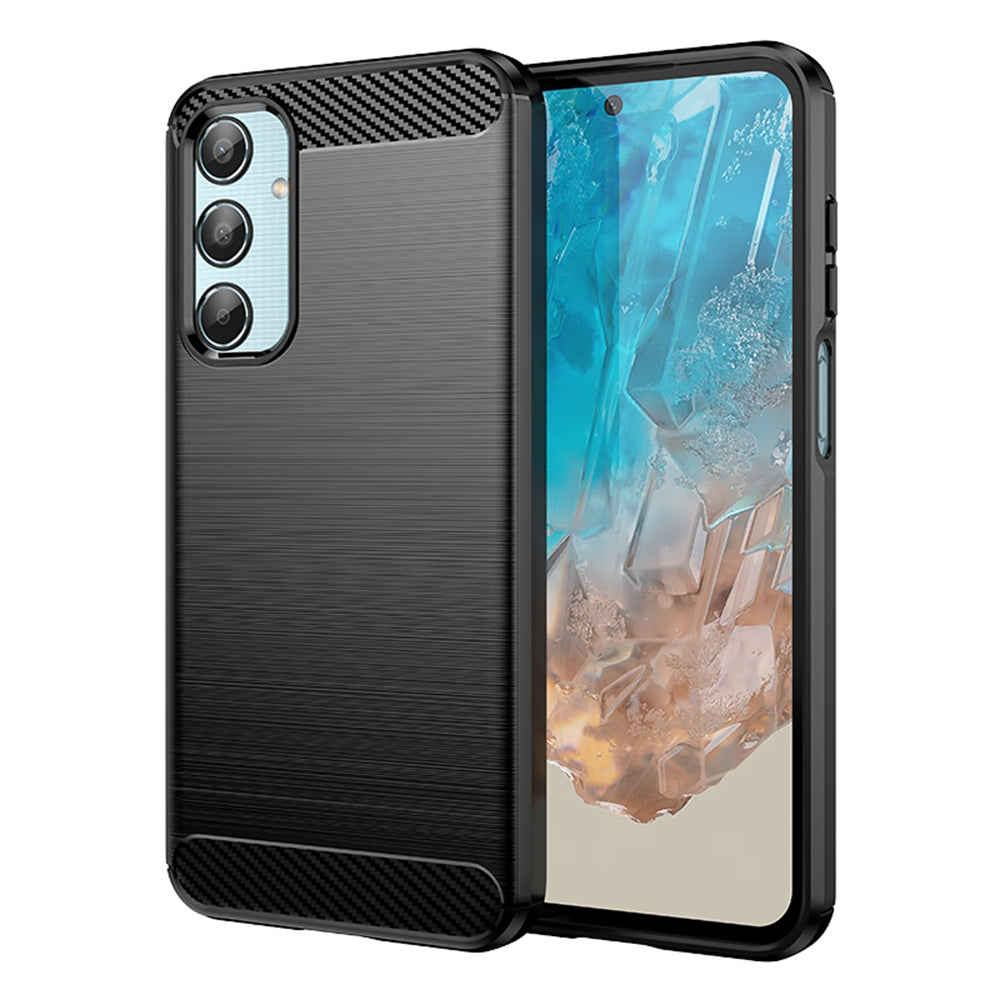 Deksel til Samsung Galaxy M35, Techsuit, Karbon, Svart