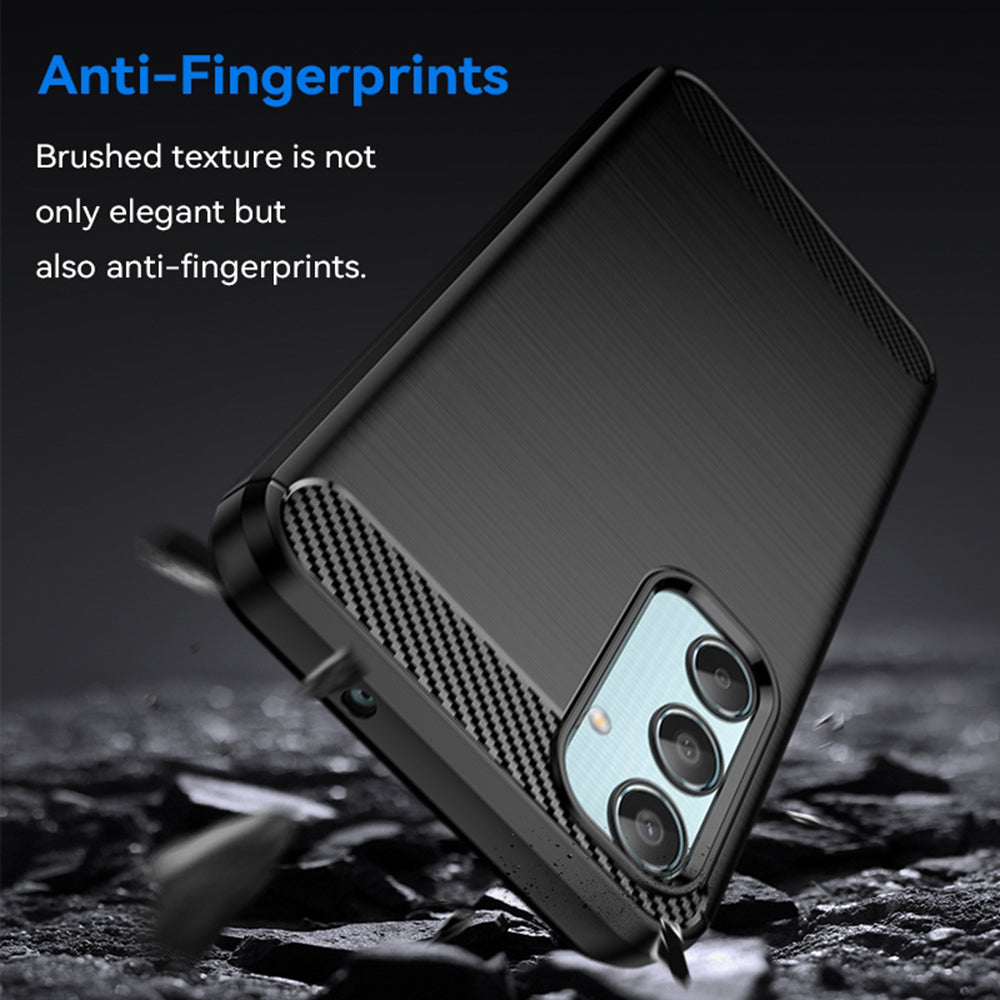 Deksel til Samsung Galaxy M35, Techsuit, Karbon, Svart