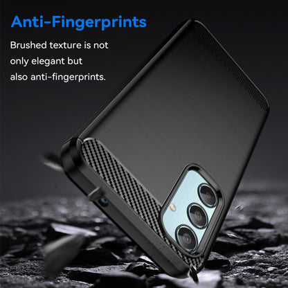 Deksel til Samsung Galaxy M35, Techsuit, Karbon, Svart