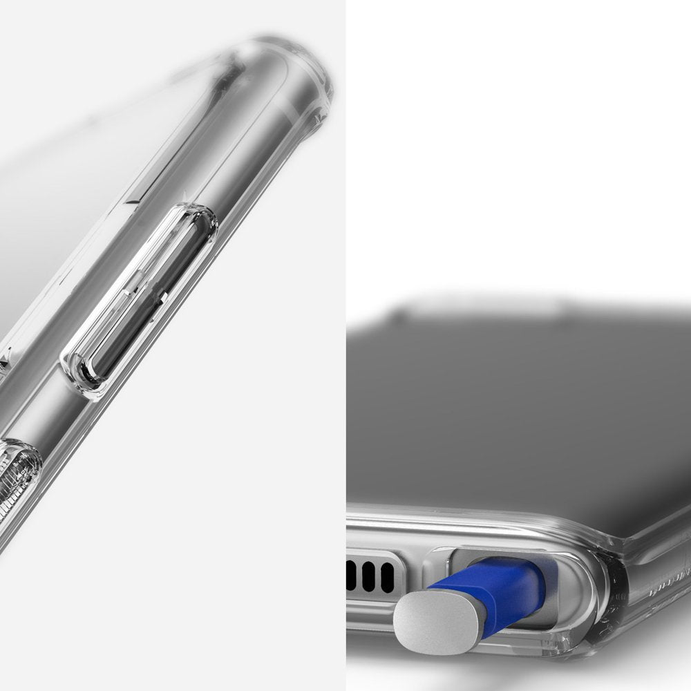 Deksel for Samsung Galaxy Note 10+ 5G N976 / Note 10+ N975, Ringke, Fusion, Gjennomsiktig