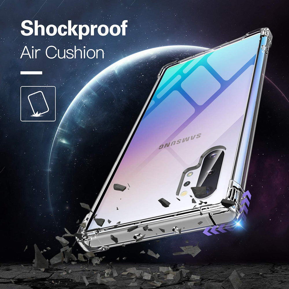 Deksel til Samsung Galaxy Note 10+ 5G N976 / Note 10+ N975, Techsuit, Støtsikker Klar, Transparent