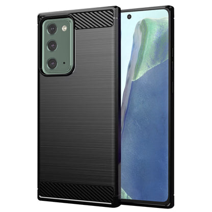 Deksel til Samsung Galaxy Note 20 5G N981 / Note 20 N980, Techsuit, Karbon, Svart