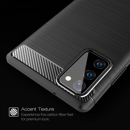 Deksel til Samsung Galaxy Note 20 5G N981 / Note 20 N980, Techsuit, Karbon, Svart