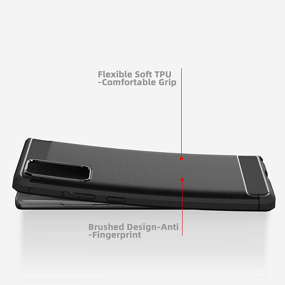 Deksel til Samsung Galaxy Note 20 5G N981 / Note 20 N980, Techsuit, Karbon, Svart