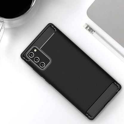 Deksel til Samsung Galaxy Note 20 5G N981 / Note 20 N980, Techsuit, Karbon, Svart