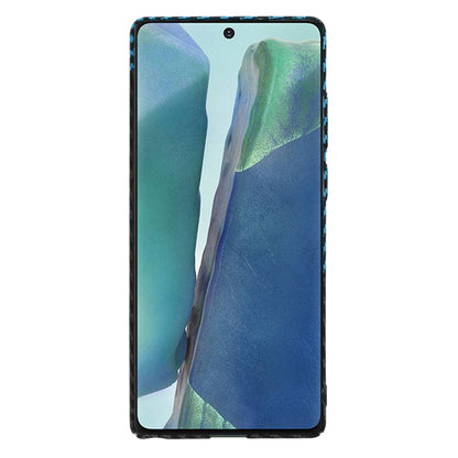 Deksel for Samsung Galaxy Note 20 5G N981 / Note 20 N980, Techsuit, Carbonite FiberShell, Svart Bleu