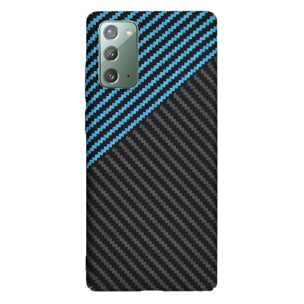 Deksel for Samsung Galaxy Note 20 5G N981 / Note 20 N980, Techsuit, Carbonite FiberShell, Svart Bleu