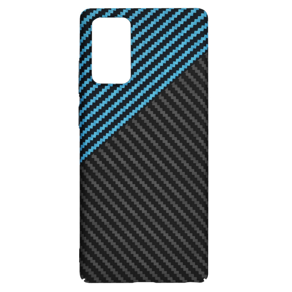 Deksel for Samsung Galaxy Note 20 5G N981 / Note 20 N980, Techsuit, Carbonite FiberShell, Svart Bleu