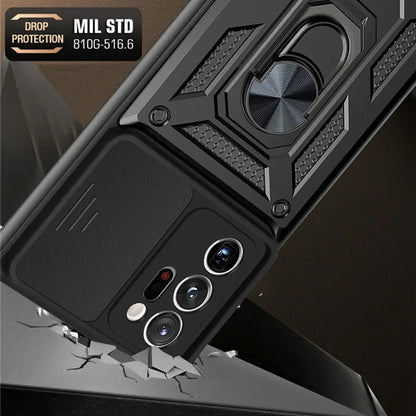 Deksel for Samsung Galaxy Note 20 Ultra 5G N986 / Note 20 Ultra N985, Techsuit, CamShield, Svart