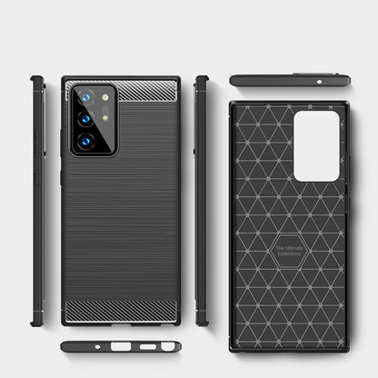 Deksel til Samsung Galaxy Note 20 Ultra 5G N986 / Note 20 Ultra N985, Techsuit, Karbon, Svart