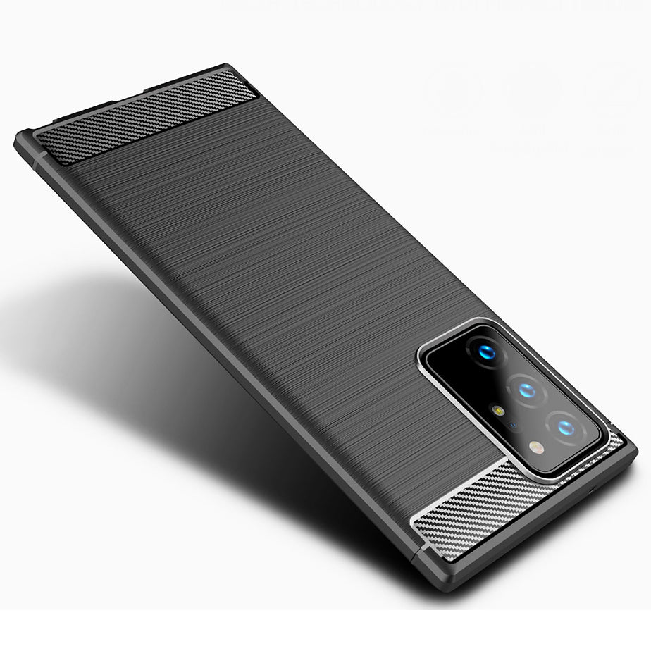 Deksel til Samsung Galaxy Note 20 Ultra 5G N986 / Note 20 Ultra N985, Techsuit, Karbon, Svart