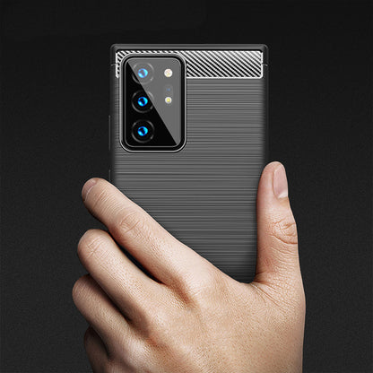 Deksel til Samsung Galaxy Note 20 Ultra 5G N986 / Note 20 Ultra N985, Techsuit, Karbon, Svart