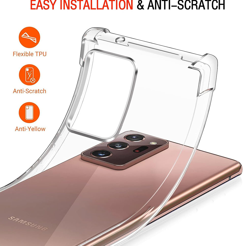 Deksel til Samsung Galaxy Note 20 Ultra 5G N986 / Note 20 Ultra N985, Techsuit, Støtsikker Klar, Transparent