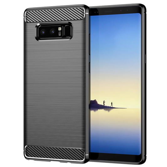 Deksel for Samsung Galaxy Note 8 N950, Techsuit, Karbon, Svart