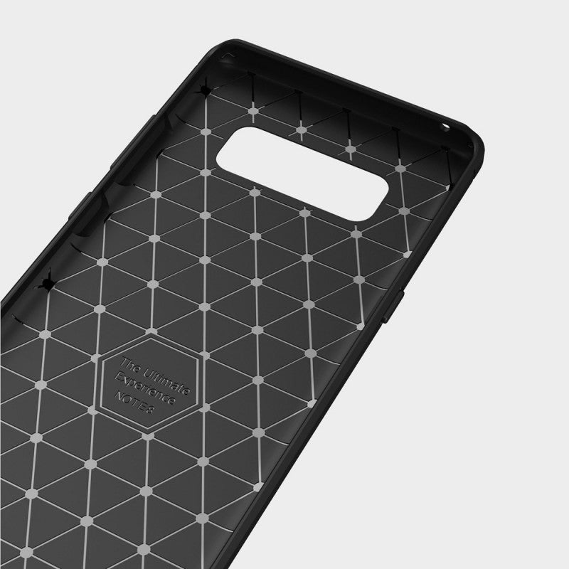 Deksel for Samsung Galaxy Note 8 N950, Techsuit, Karbon, Svart