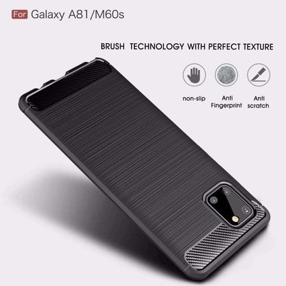 Deksel til Samsung Galaxy Note10 Lite N770, Techsuit, Karbon, Svart