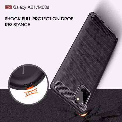 Deksel til Samsung Galaxy Note10 Lite N770, Techsuit, Karbon, Svart