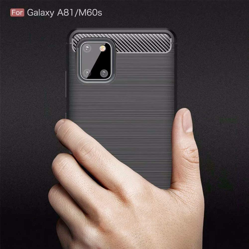 Deksel til Samsung Galaxy Note10 Lite N770, Techsuit, Karbon, Svart