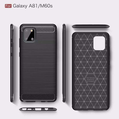 Deksel til Samsung Galaxy Note10 Lite N770, Techsuit, Karbon, Svart