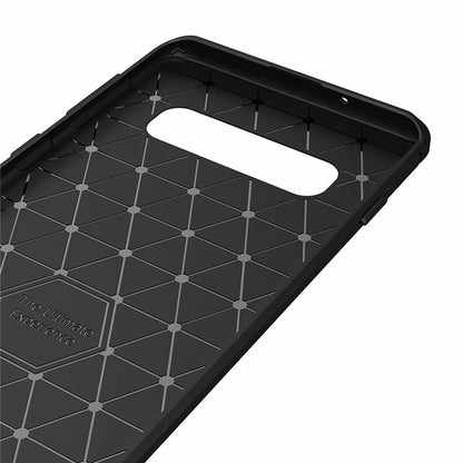 Deksel til Samsung Galaxy S10 G973, Techsuit, Karbon, Svart