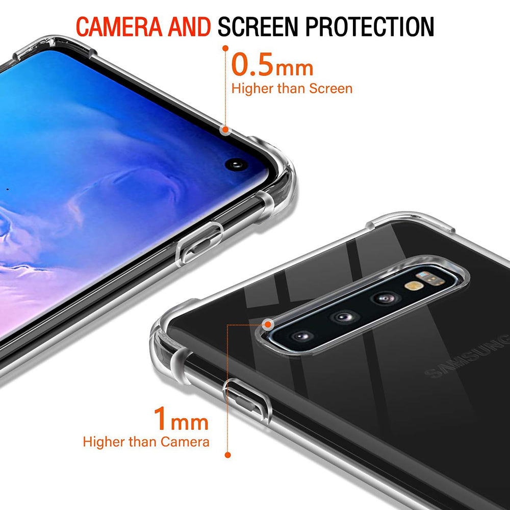 Deksel til Samsung Galaxy S10 G973, Techsuit, Støtsikker Klar, Transparent