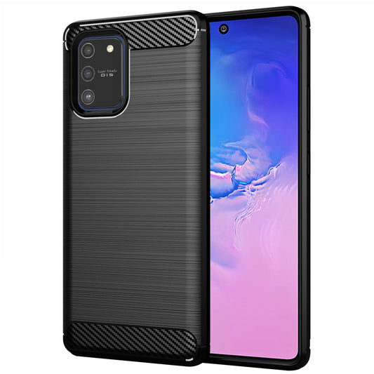 Deksel til Samsung Galaxy S10 Lite G770, Techsuit, Karbon, Svart