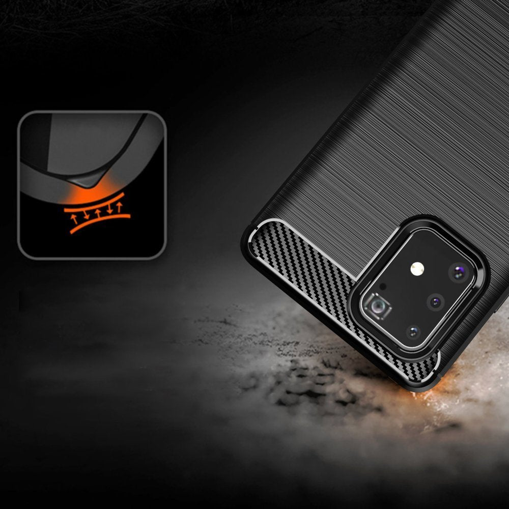 Deksel til Samsung Galaxy S10 Lite G770, Techsuit, Karbon, Svart
