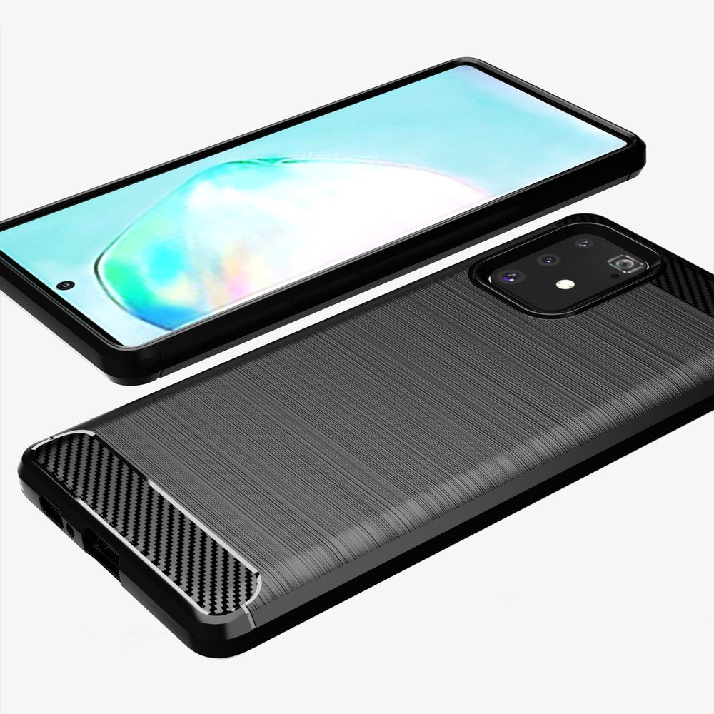 Deksel til Samsung Galaxy S10 Lite G770, Techsuit, Karbon, Svart
