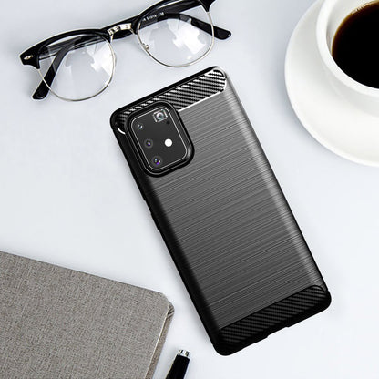 Deksel til Samsung Galaxy S10 Lite G770, Techsuit, Karbon, Svart