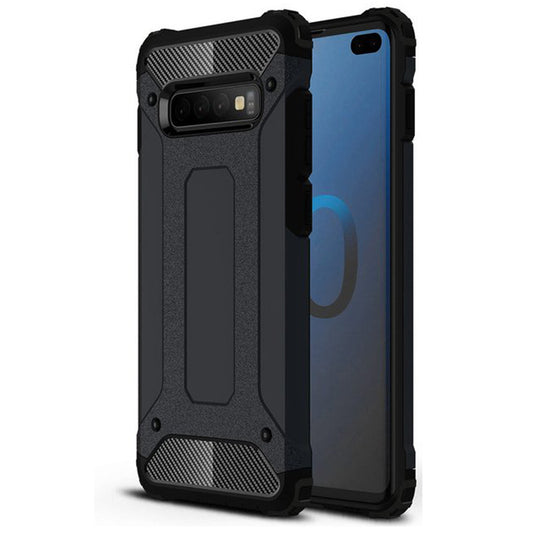 Deksel for Samsung Galaxy S10+ G975, Techsuit, Hybrid Armor, Svart