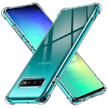 Deksel for Samsung Galaxy S10+ G975, Techsuit, Støtsikker Klar, Transparent
