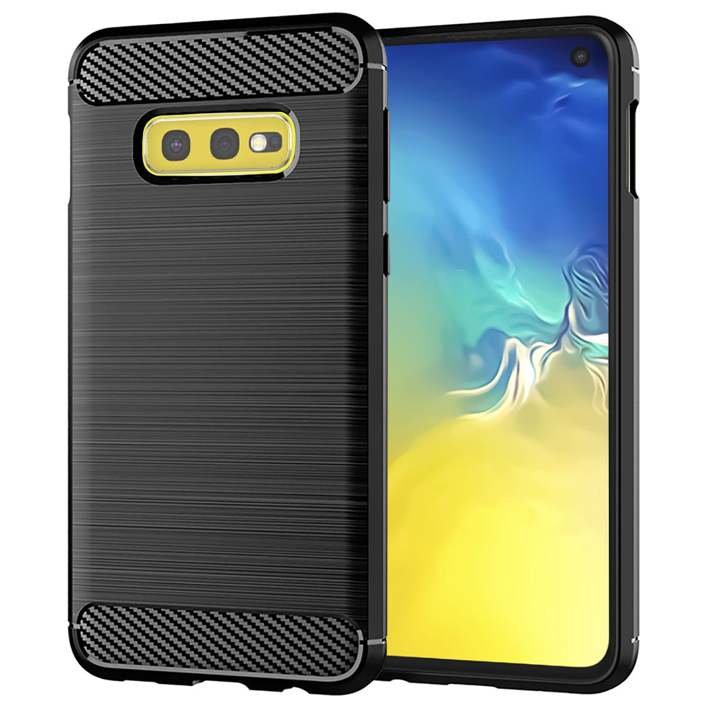 Deksel til Samsung Galaxy S10e G970, Techsuit, Karbon, Svart