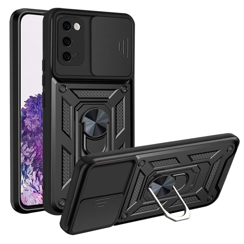 Deksel for Samsung Galaxy S20 5G G981 / S20 G980, Techsuit, CamShield, Svart