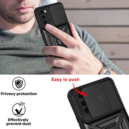 Deksel for Samsung Galaxy S20 5G G981 / S20 G980, Techsuit, CamShield, Svart