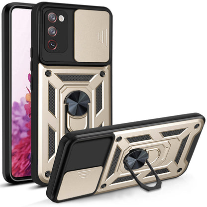Deksel til Samsung Galaxy S20 FE 2022 G781 / S20 FE 5G G781 / S20 FE G780, Techsuit, CamShield, Gullfarget