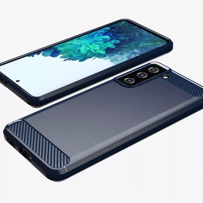 Deksel til Samsung Galaxy S20 FE 2022 G781 / S20 FE 5G G781 / S20 FE G780, Techsuit, Karbon, Blå