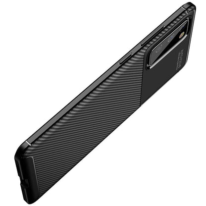 Deksel til Samsung Galaxy S20 FE 2022 G781 / S20 FE 5G G781 / S20 FE G780, Techsuit, Karbonfiber, Svart